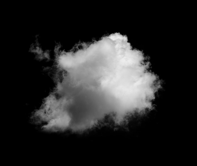 White clouds on black wall