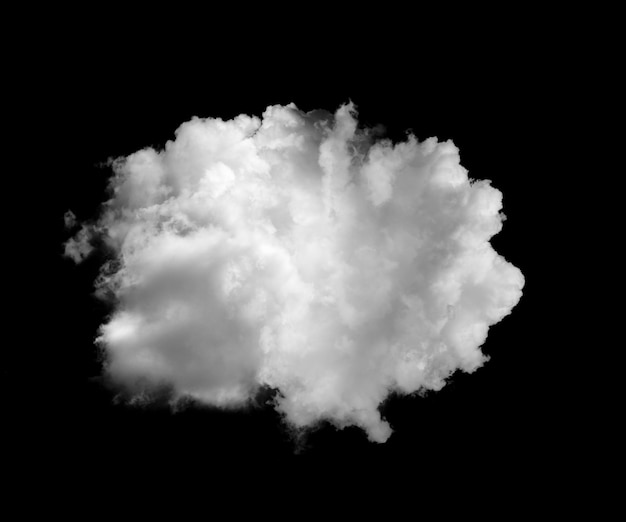 White clouds on black wall