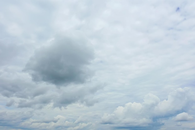 青い空の背景に白い雲、抽象的な季節の壁紙、晴れた日の雰囲気