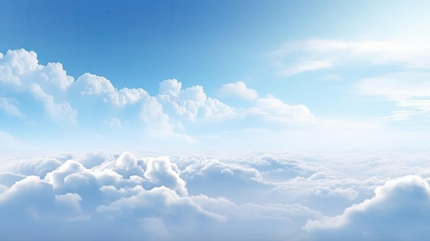 white clouds on blue sky background abstract seasonal wallpaper sunny day atmosphere