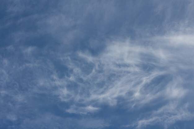 White clouds in blue sky background texture