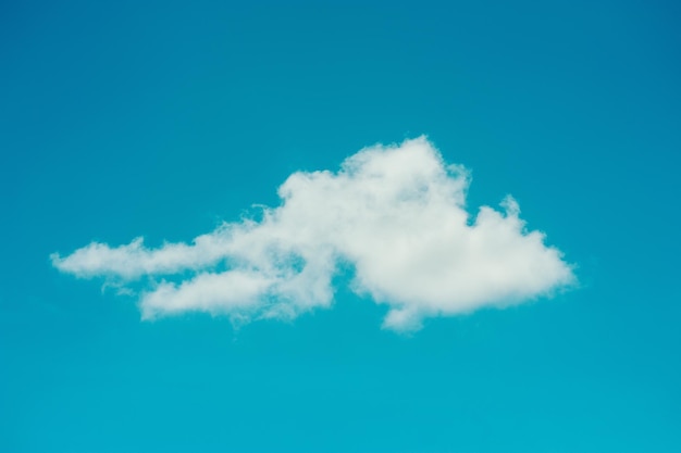 White clouds and blue sky background