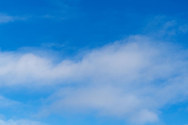 White clouds in a blue sky. Nature Cloudscape .