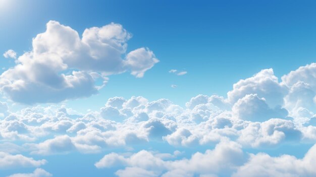 White clouds and blue sky uhd wallpaper