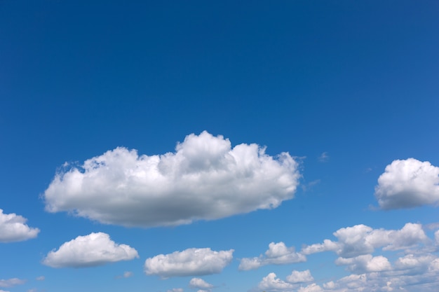 Premium Photo | White clouds on blue sky