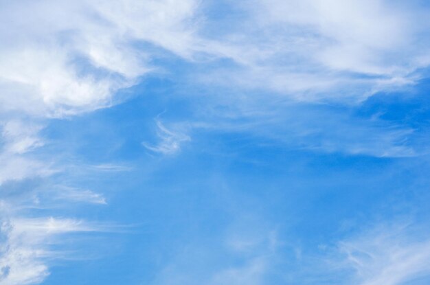 White clouds in blue sky