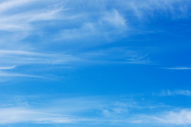 White clouds in blue sky