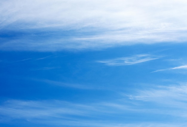 White clouds in blue sky