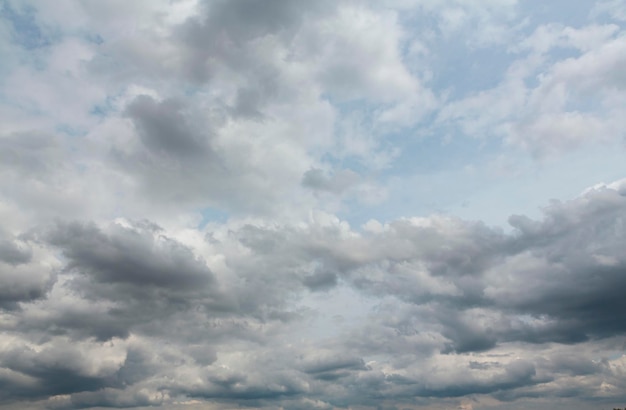 White clouds in blue sky