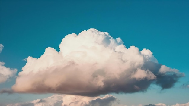 White clouds in blue sky