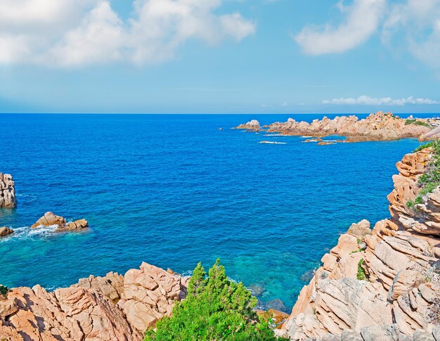 White clouds over Costa Paradiso Sardinia