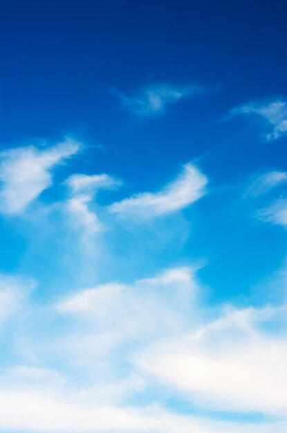 写真 青い空の白い雲