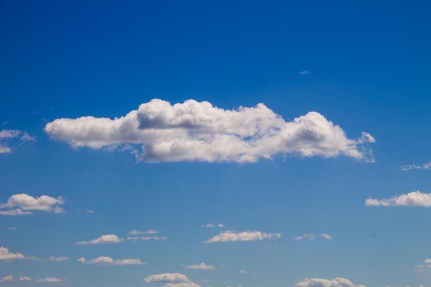 写真 青い空の白い雲