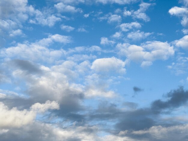 写真 空の白い雲