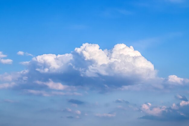 White clouds in nature on the sky