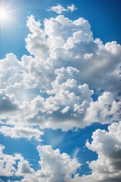 White cloudy morning sky above city