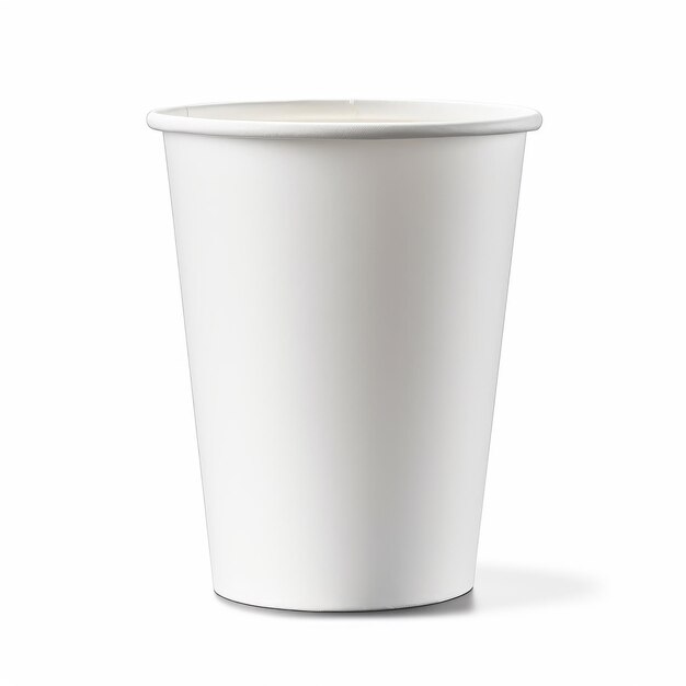 A white coffee cup that has the word coffee on it.