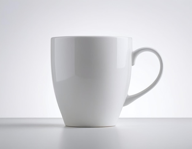 Photo white coffee mug mockup