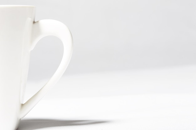 white coffee mug on a white background