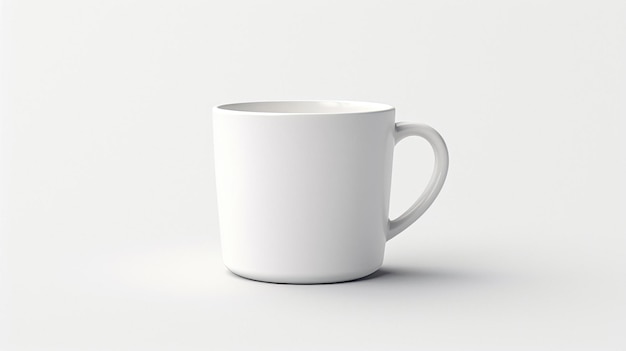 a white coffee mug with a handle that says " no " on it.