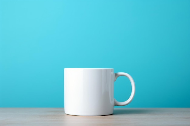 White coffee mug with space for customized design