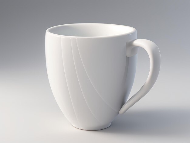 White Coffee Tea Cup