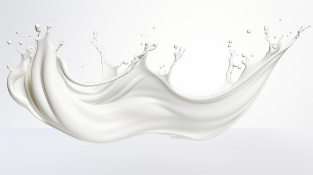 Photo white color splash isolated on white background
