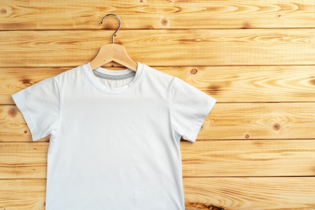 White color-t-shirt with copy space for your design. Fashion concept