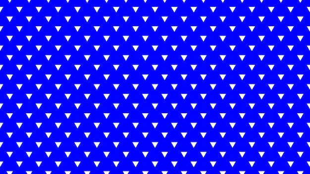 Photo white color triangles over blue background