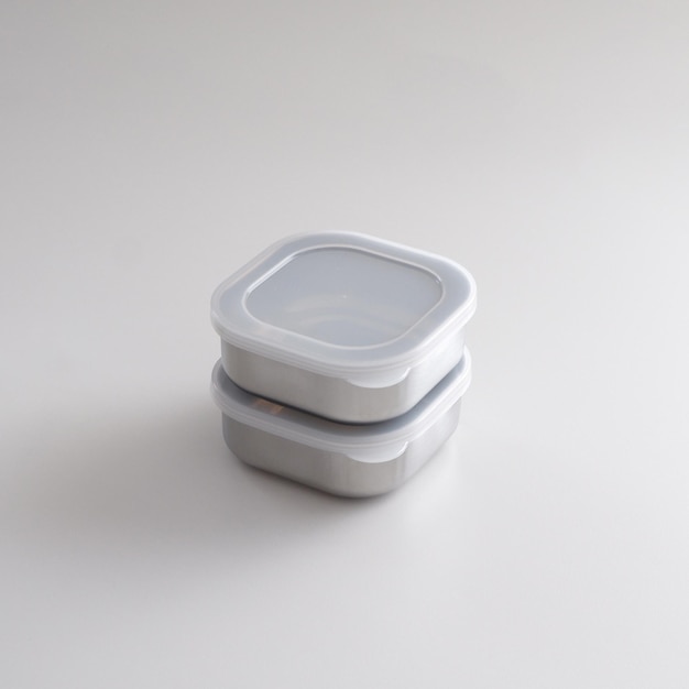 a white container with a white lid that says quot sushi quot on it