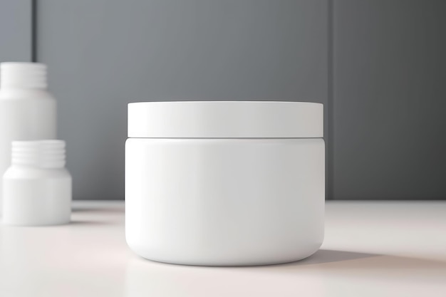 A white container