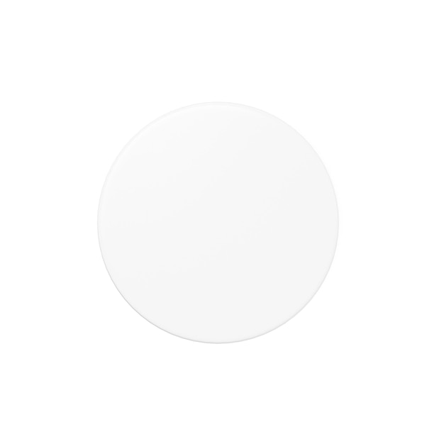 a white cosmetic jar isolated on a white background