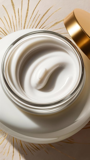 White cosmetic lotion texture