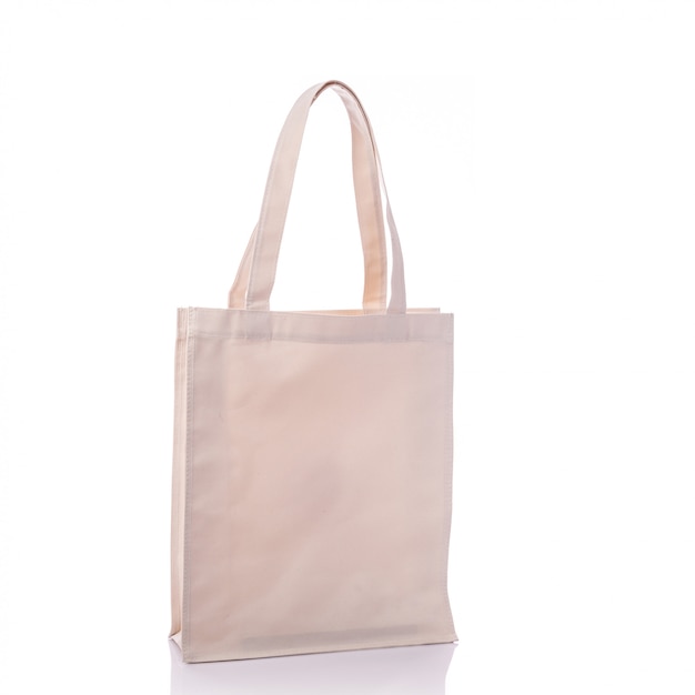 White cotton bag.