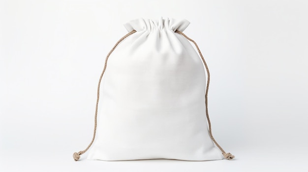 Photo white cotton bag