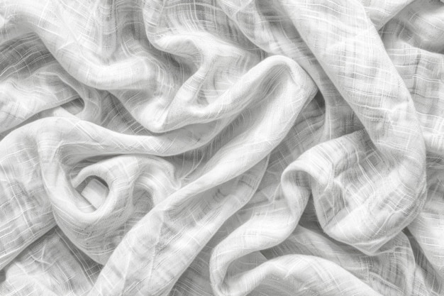 White cotton fabric seamless texture background