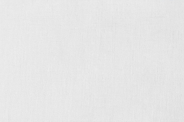 Белая хлопковая ткань с текстурой фона, бесшовный рисунок из натурального текстиля