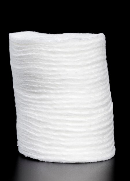 White cotton pads