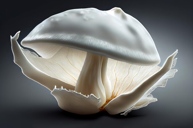 White crab mushroom Generative Ai