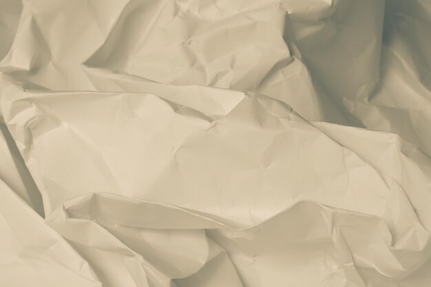 White creased crumpled paper background grunge texture backdrop