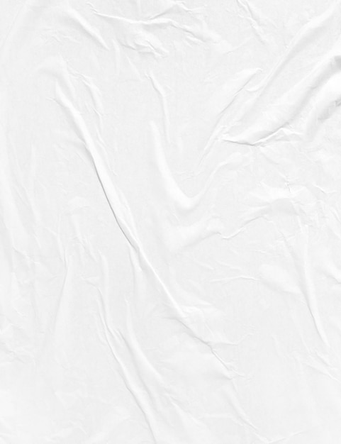 White creased paper background with copy space for wallpapers