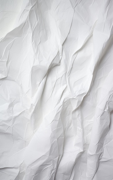 White crinkled paper texture