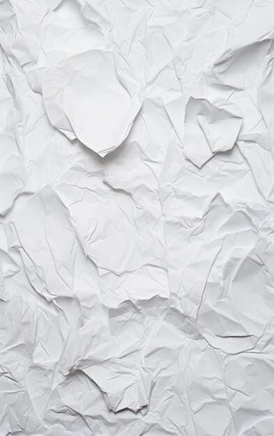 White crinkled paper texture