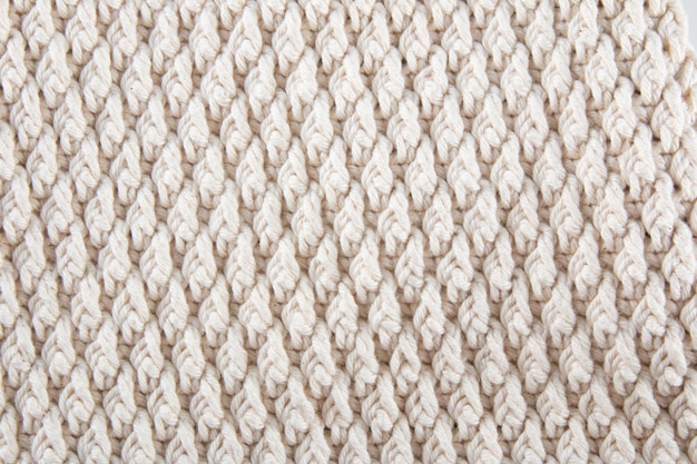 White crochet texture background Handmade