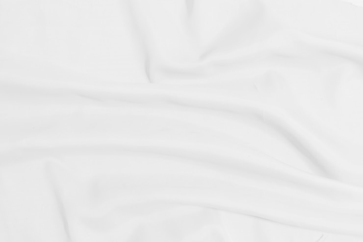 Photo white crumpled blanket texture background. white cloth background