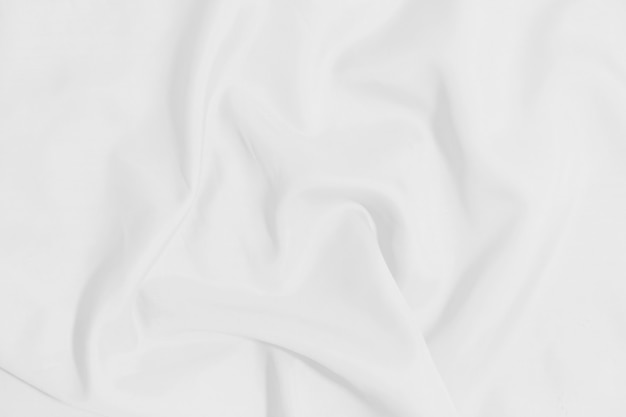 White crumpled blanket texture background. White cloth background