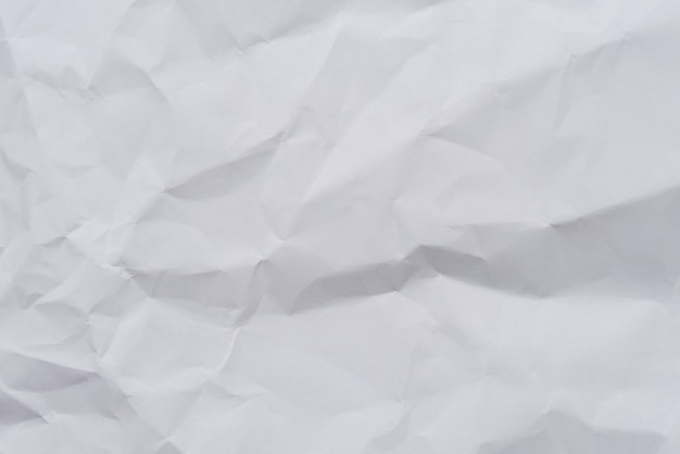 Белый мятый бумажный фон и текстуры, Морщинистая смятая бумага белый абстрактный