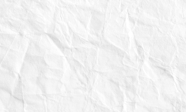 White crumpled paper,  paper texture