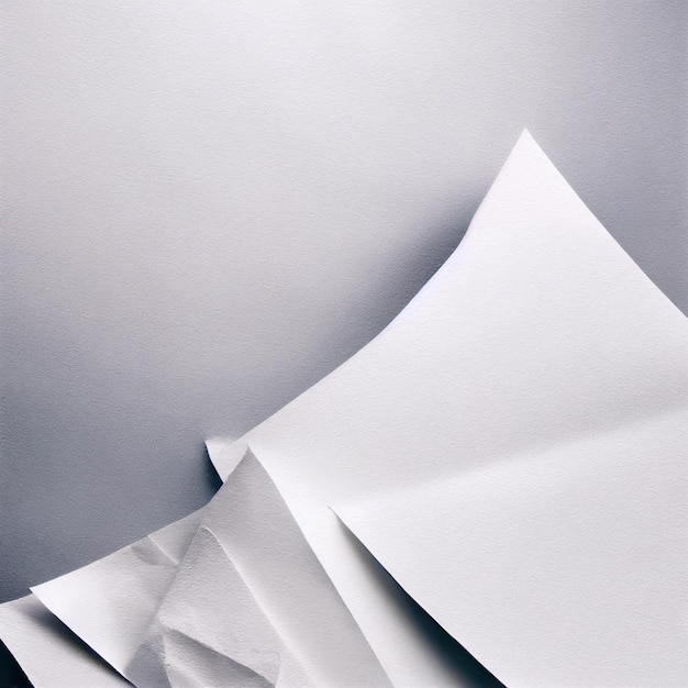 White crumpled paper sheet texture background