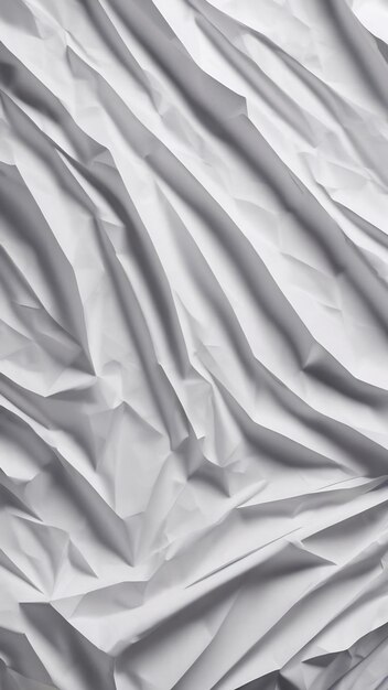 White crumpled paper sheet texture background